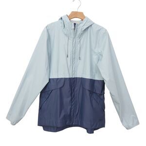 Under Armour UA Storm Rain Jacket Womens XL Blue Colorblock Waterproof Travel